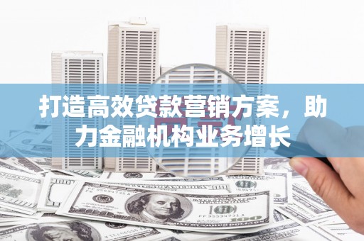 平潭打造高效贷款营销方案，助力金融机构业务增长