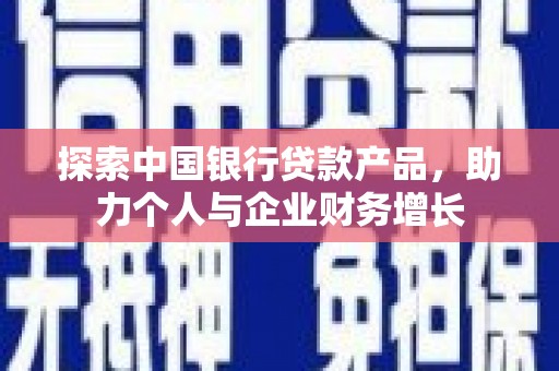 平潭探索中国银行贷款产品，助力个人与企业财务增长