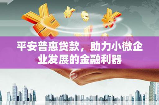 平潭平安普惠贷款，助力小微企业发展的金融利器