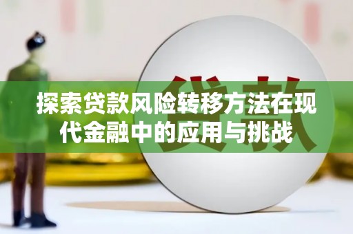 平潭探索贷款风险转移方法在现代金融中的应用与挑战