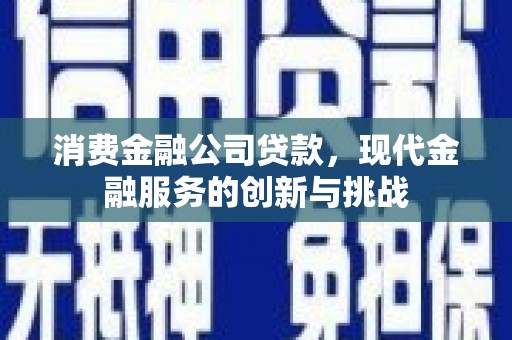 平潭消费金融公司贷款，现代金融服务的创新与挑战