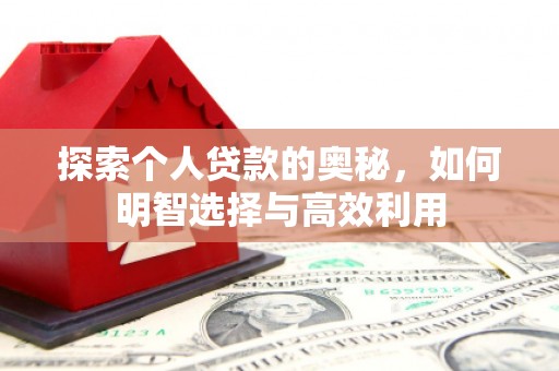 平潭探索个人贷款的奥秘，如何明智选择与高效利用