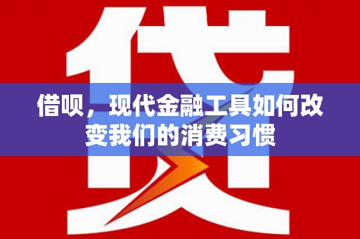 平潭借呗，现代金融工具如何改变我们的消费习惯