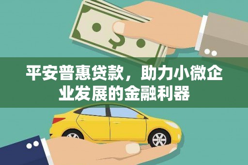 平潭平安普惠贷款，助力小微企业发展的金融利器