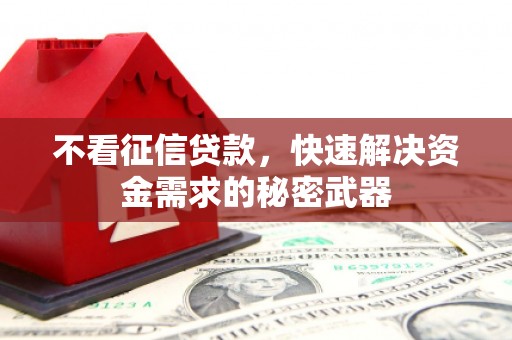 平潭不看征信贷款，快速解决资金需求的秘密武器