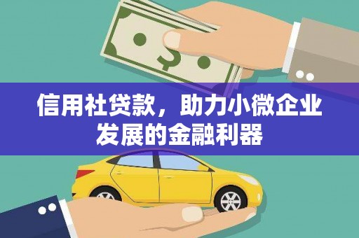 平潭信用社贷款，助力小微企业发展的金融利器