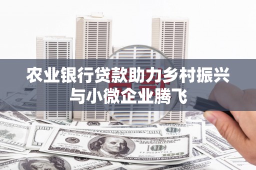 平潭农业银行贷款助力乡村振兴与小微企业腾飞