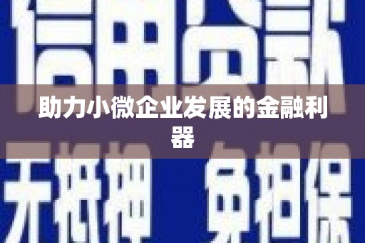平潭助力小微企业发展的金融利器