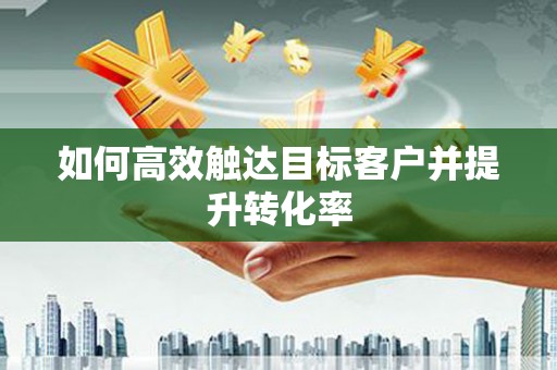 平潭如何高效触达目标客户并提升转化率